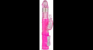 EasyToys Stotende Rabbit Vibrator - Roze - Tarzan Vibrator