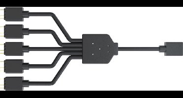 Cooler Master MFX-AWHN-1NNN5-R1 hardwarekoeling Moederbord RGB-splitterkabel Zwart