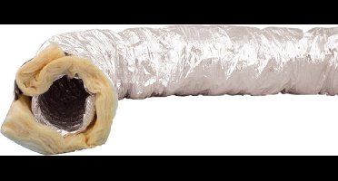 DEC Sonodec ø 127mm isolatie 25mm blank aluminium 10 meter