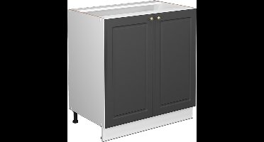 Vicco Fame-Line Wastafelkast – 80 cm met legplank, WB Eik Antraciet-goud