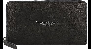 Police PT150-10369 Leren portemonnee 20 cm - Dames - Horizontaal - black