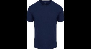 King Essentials The Shawn T-Shirt Donkerblauw (navy) - Maat XXL - Heren - Casual T-shirts