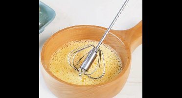 Multifunctionele Garde - Multifunctionele Melkopschuimer - Voor Thuis - Baking Tools - Ei Hand Blender, Household Push Blender Blender - Ei Garde - Milk Frother - Hand Push Blender - Zilver