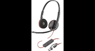 HP Poly Blackwire C3220 – Over-ear headset – Kabel – Stereo – Zwart