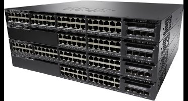 Cisco Catalyst WS-C3650-48FD-E netwerk-switch Managed L3 Gigabit Ethernet (10/100/1000) Power over Ethernet (PoE) 1U Zwart