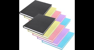 Schriften - 10x - A5 formaat - gekleurd - harde kaft - gelinieerd - schoolschriften - schriften voordeelset