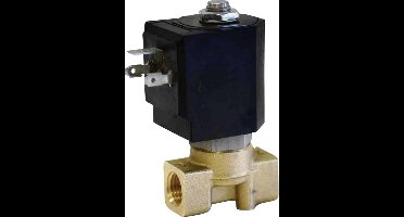 M & M International D263DVH 7250 Magneetventiel 2/2-weg direct werkend G1/4 NC MS/FKM DN3mm 0-8 bar incl. spoel 24Vdc