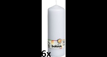 Bolsius - Stompkaarsen - 200/70 - Wit - 6 stuks