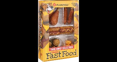 Flamingo Hondensnack Fast food box take away 260gr