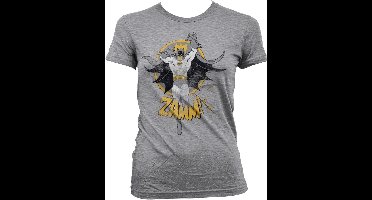 Batman Zamm! Girly T-Shirt Damen Heather-Grey-S
