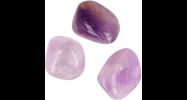 Trommelstenen Amethist AB (Model 3 - 50 gram)