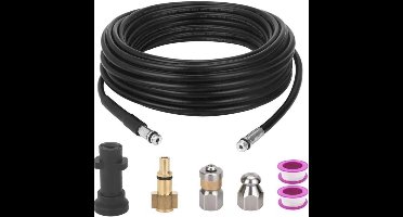 Hogedrukreiniger Afvoerpijp Reinigingsslang Cleaner Kit - Flexibele Buis Unblocker - Riool Jetter Jet Nozzle Roterend - Karcher Wasmachines Vervanging K2-K7 Serie