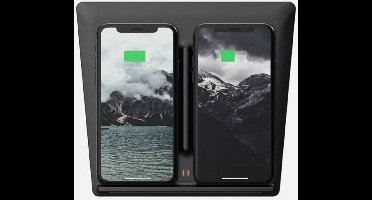 Tesla Model 3 Draadloze Dubbele Telefoon Oplader voor Middenconsole - Interieur Accessoires