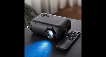 MikaMax Smart Mini Projector - Mini Beamer - Met ingebouwde Speaker - Verbindt met - WiFi - HDMI - SD kaart - Audio Jack