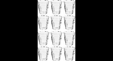 Drinkglazen/waterglazen Picardie - 12x stuks - helder transparant glas - 200 ML - Koffie/thee/fris