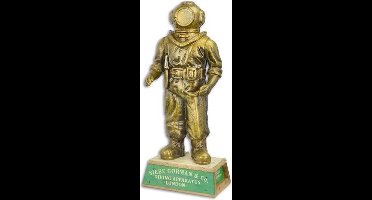 MadDeco - beeldje - duiker - gietijzer - houten - sokkel