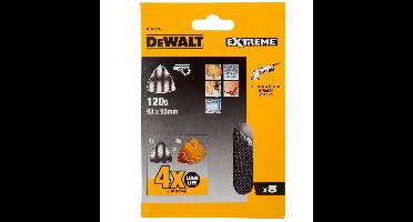 DeWALT DTM3093 Mesh Schuurgaas Driehoek 93x93mm K120 VE=5