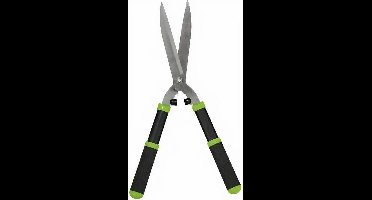 heggenschaar 25 cm staal/rubber zwart/groen