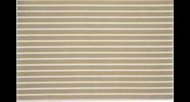 8x Rechthoekige placemats goud/wit geweven/gevlochten 30 x 45 cm - Placemats/onderleggers - Keukenbenodigdheden - Tafeldecoratie