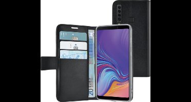 MH by Azuri walletcase-magnetic closure & 3 cardslots-zwart-Samsung A9 (2018)