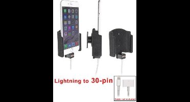 Brodit houder geschikt voor Apple iPhone 6 Plus Passieve houder. Voor originele lightning naar 30-pin adapter kabel (Gestoffeerd