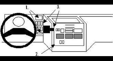 Brodit ProClip houder geschikt voor Iveco Eurocargo 1991-2004 Center mount