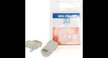 Valueline VLCB89300T Solide Cat5 Utp Netwerkconnector Transparant