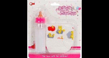 Toys Amsterdam Speelset Baby Maymay Meisjes Wit/roze 2-delig