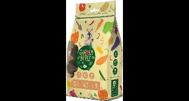 Duvo+ hondensnack Garden bites vegan bones small zakje Gemengde kleuren 11cm - pouch -