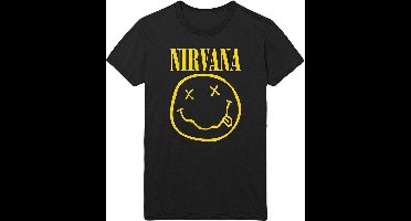 Nirvana Logo T-shirt zwart XXL Katoen -