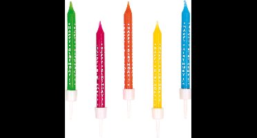 Amscan Verjaardagskaarsen 6,3 Cm Wax 10 Stuks