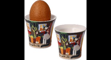 Goebel - Rosina Wachtmeister | Eierdopjes Una bellissima giornata - 2 stuks | Porselein - 6cm