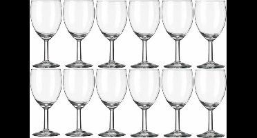 Royal Leerdam Wijnglazen - 18x stuks - voor witte en rode wijn - 200 ml - Gilde - 20 cl - Wijn drinken - Wijnglazen van glas