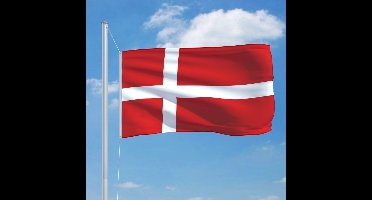 New Age Devi - Denemarken Vlag 90x150cm - Originele Kleuren - Sterke Kwaliteit - Incl. Bevestigingsringen - Deense Vlag met Trots!