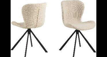 Eetkamerstoel Zaria Beige Draaibaar - Giga Living