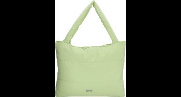Beagles Calvia Shopper Soft Puffer Schoudertas Trendy Ruim en Licht - Tote Bag - Dames Tas - Lichtgroen