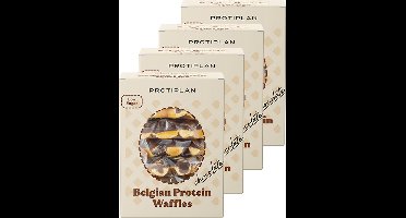 Protiplan - Belgische Wafels Chocolade - 24 stuks - 24 x 30 g - Koolhydraatarme wafel