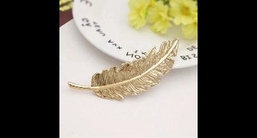 *** Gouden Veer Haarspeld - Voor een Stijlvolle Look - van Heble® ***