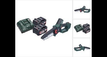 Metabo MS 18 LTX 15 accu-houtzaag 18 V 15 cm 5 m/s + 2x accu 4,0 Ah + oplader