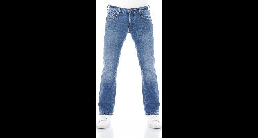 Mustang Heren Jeans Broeken Oregon Bootcut bootcut Fit Blauw Volwassenen Denim Jeansbroek