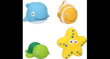 Eddy Toys Badspeeltjes Zeedier (4 stuks)