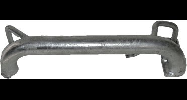 Vastzetbeugel voor autotransporter Links