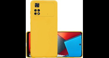 Hoesje - Geschikt voor Xiaomi Poco X4 Pro 5G - Sterk & Shockproof - Hoes Cover - Siliconen Case - Geel