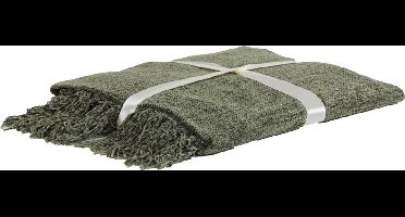 Light & Living - Plaid JULIETTA - 152x127x0.5cm - Groen