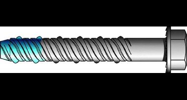 VP Steen-betonbout 8/6x50 sw10 boormaat 6 BlueTip