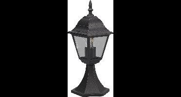 LED Tuinverlichting - Staand - Buitenlamp - Torna Zena Laag - E27 Fitting - Spatwaterdicht IP44 - Mat Zwart - Aluminium