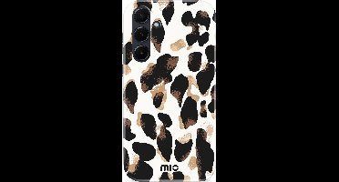 MIO MagSafe Samsung Galaxy A55 Hoesje Hard Shell Cover Leopard