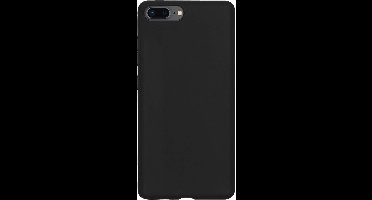 Hoes Geschikt voor iPhone 6 Hoesje Cover Siliconen Back Case Hoes - Zwart