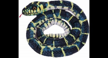 Pia Soft Toys Knuffeldier Slang - zachte pluche stof - groen - kwaliteit knuffels - 200 cm