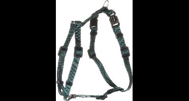 Flamingo Ziggi H-harnas - Harnas Honden - H-harnas Ziggi Donkergroen Xs 25-40cm 10mm - 1st - 138036 - 1st